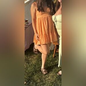 Forever 21 Vibrant Orange Dress